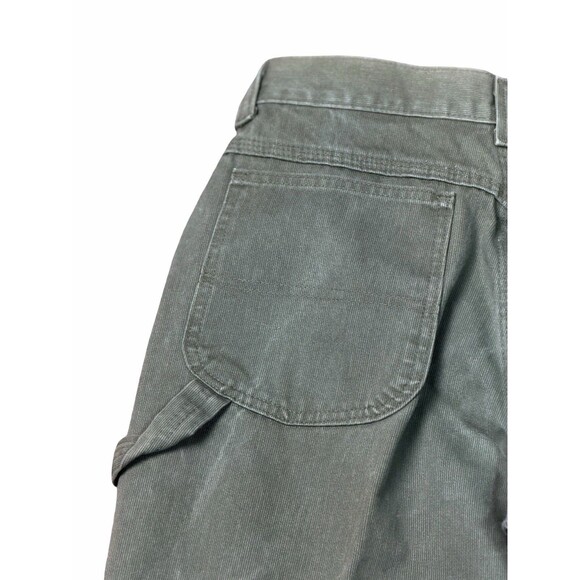 Vintage Lee High Rise Women Pants Size 8 P Green USA Made Cotton 28x29 Twill Fab - Picture 8 of 16